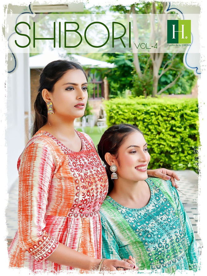 Hirwa Shibori Vol 4 Printed Designer Kurtis Catalog
